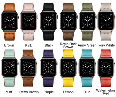 Genuine Leather iWatch Band Strap