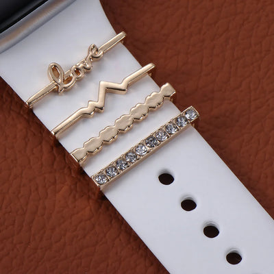 Diamond Decorative Rings iwatch Strap