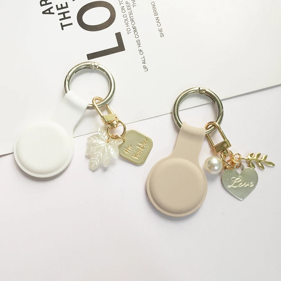 AirTag Cute Pearl Key Chain Cover