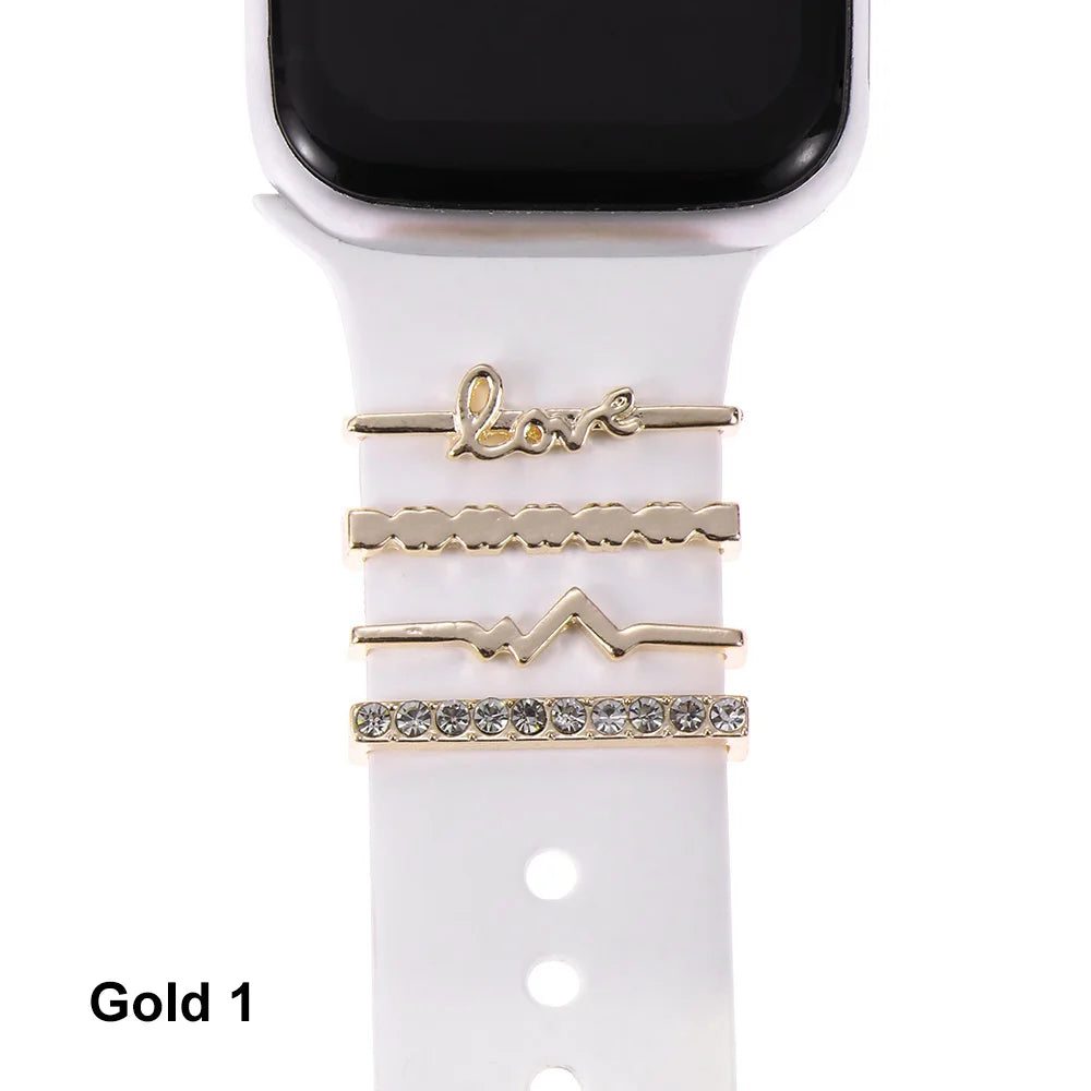 Diamond Decorative Rings iwatch Strap