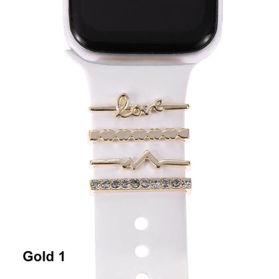Diamond Decorative Rings iwatch Strap