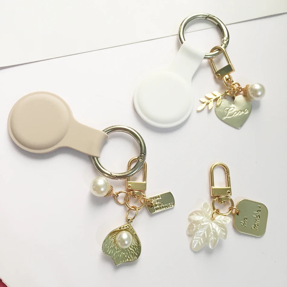 AirTag Cute Pearl Key Chain Cover
