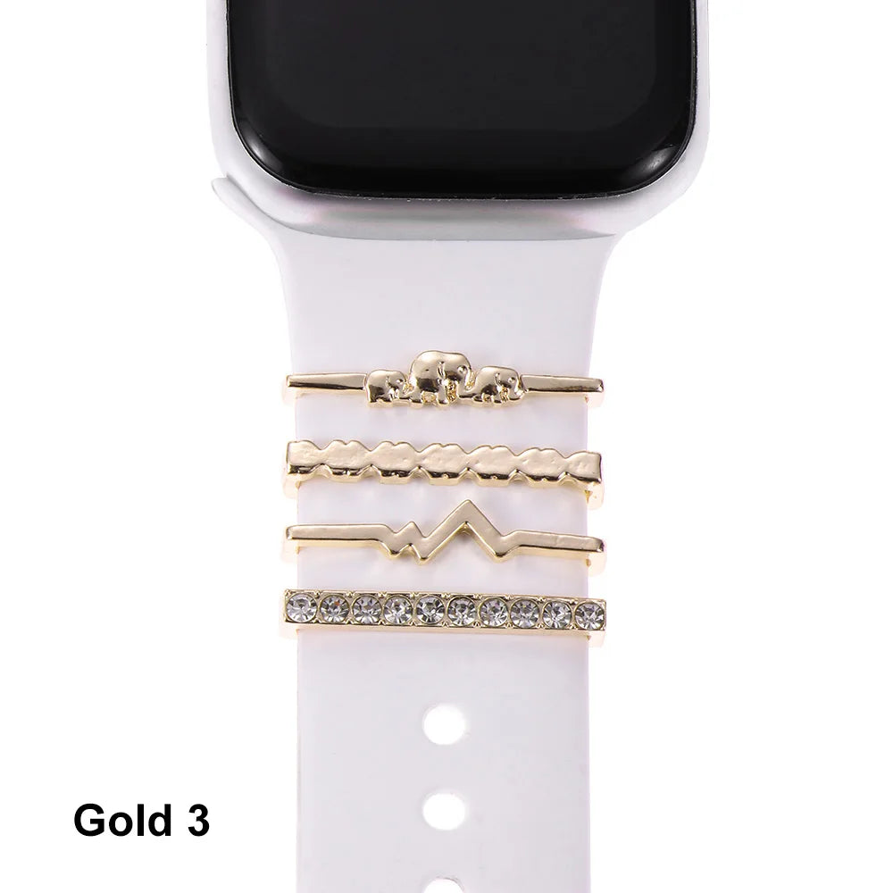 Diamond Decorative Rings iwatch Strap