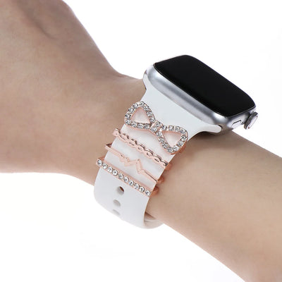 Diamond Decorative Rings iwatch Strap