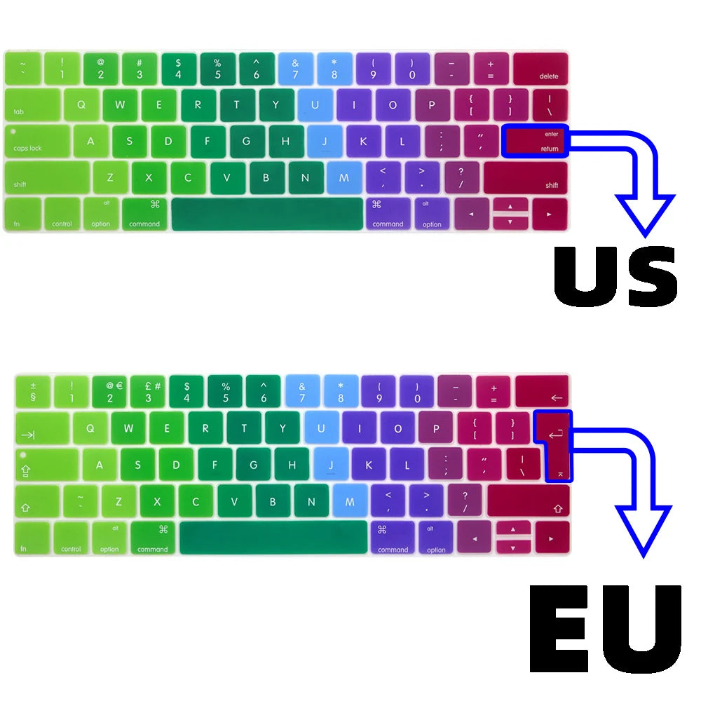 Macbook Colorful Keyboard Cover