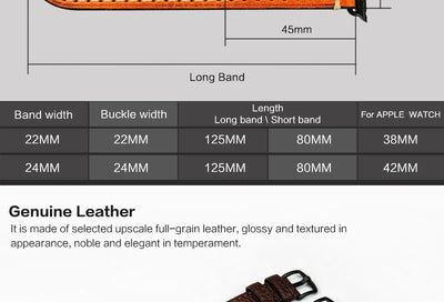 Leather iWatch Strap