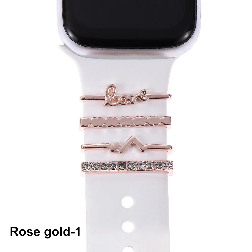 Diamond Decorative Rings iwatch Strap