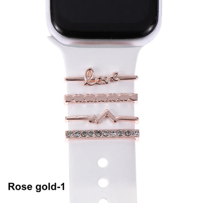 Diamond Decorative Rings iwatch Strap