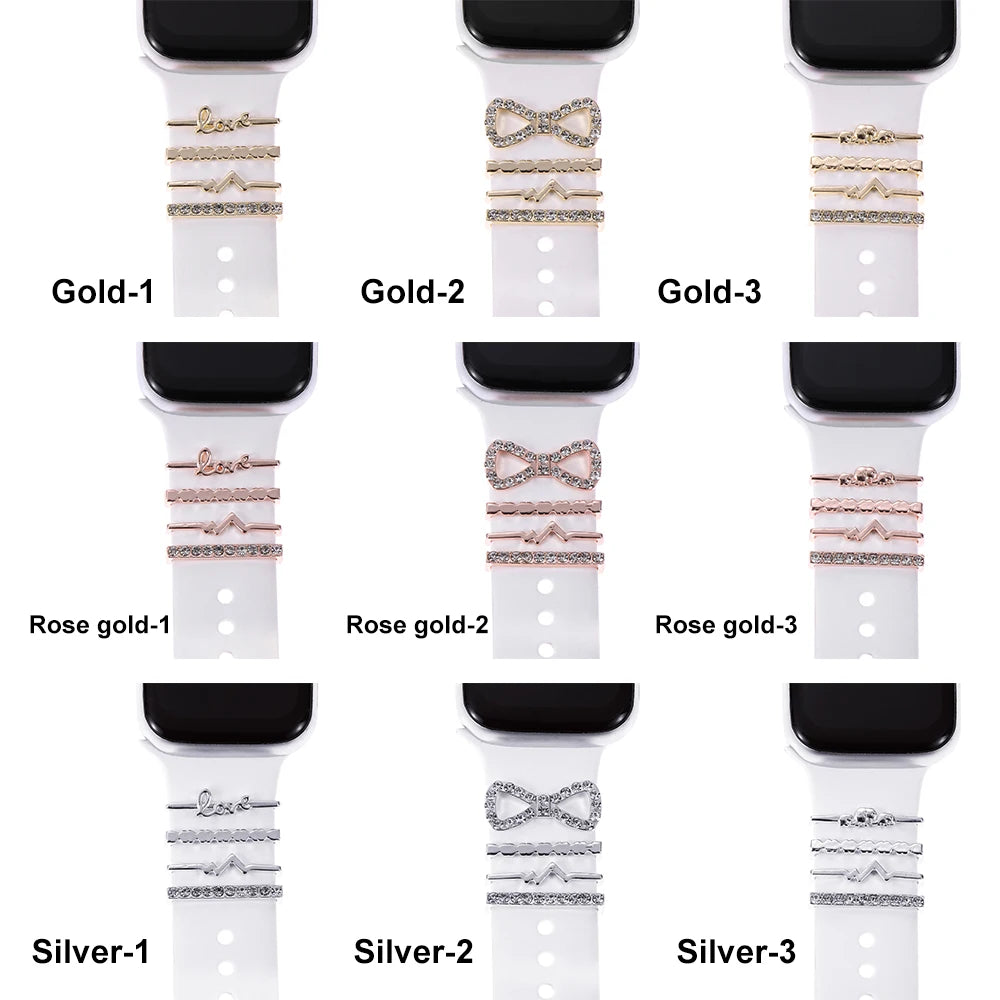 Diamond Decorative Rings iwatch Strap