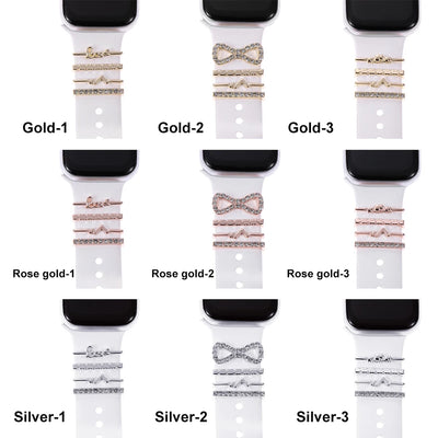 Diamond Decorative Rings iwatch Strap