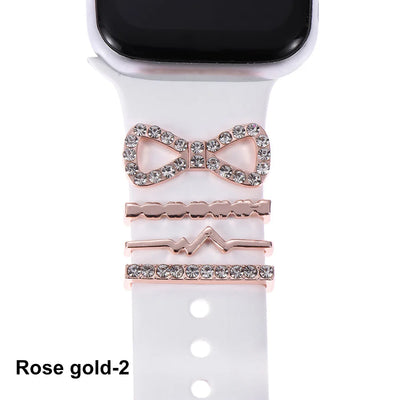 Diamond Decorative Rings iwatch Strap
