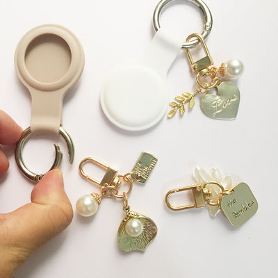 AirTag Cute Pearl Key Chain Cover