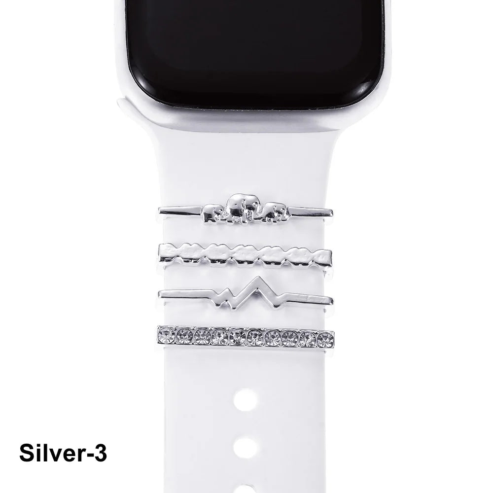 Diamond Decorative Rings iwatch Strap