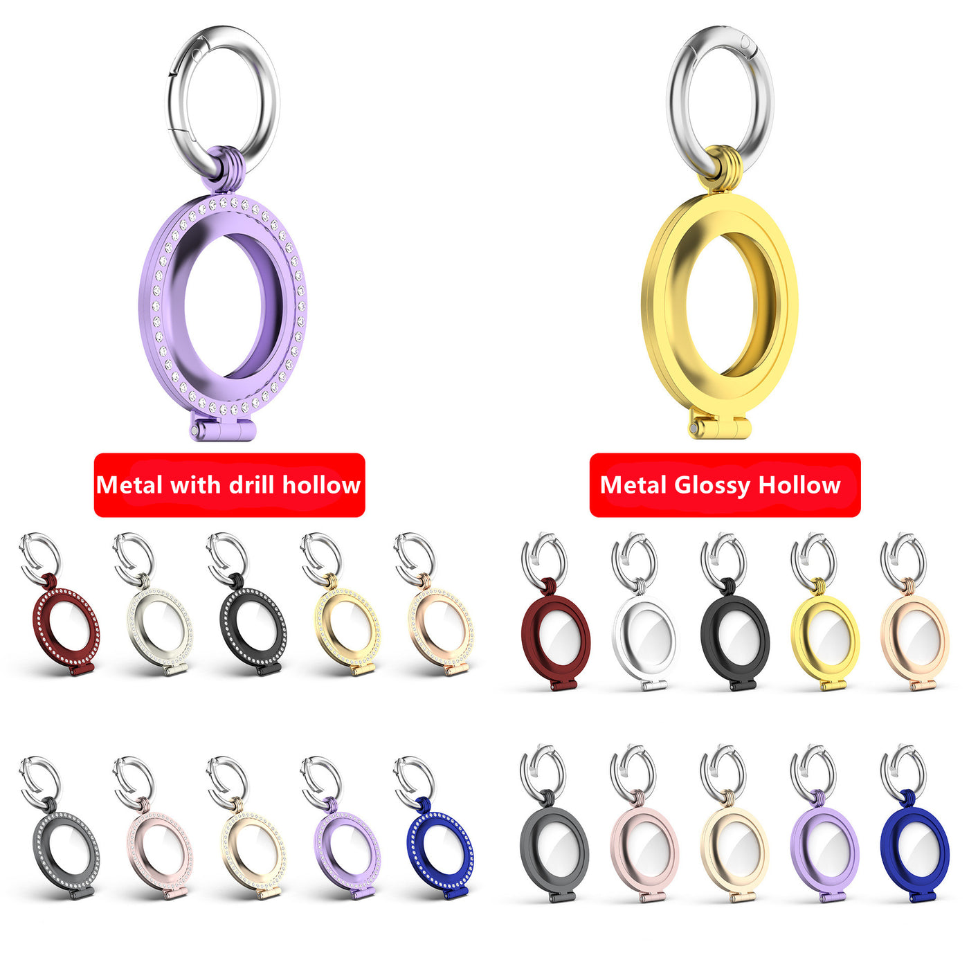 Airtag Diamond Metal Holder