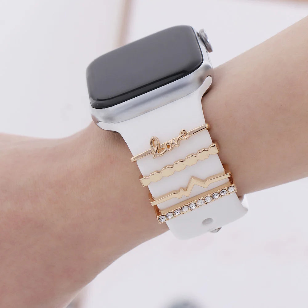 Diamond Decorative Rings iwatch Strap
