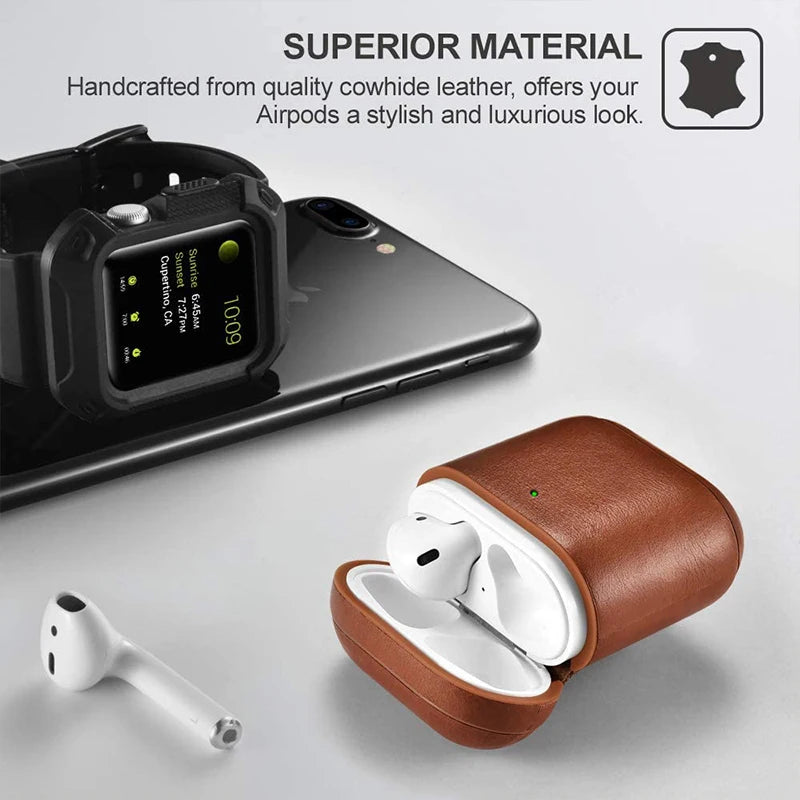 Luxury Leather AirPods Case