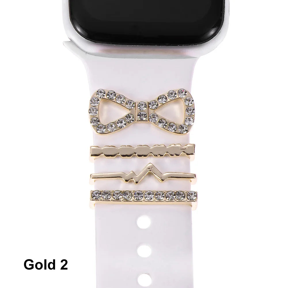 Diamond Decorative Rings iwatch Strap