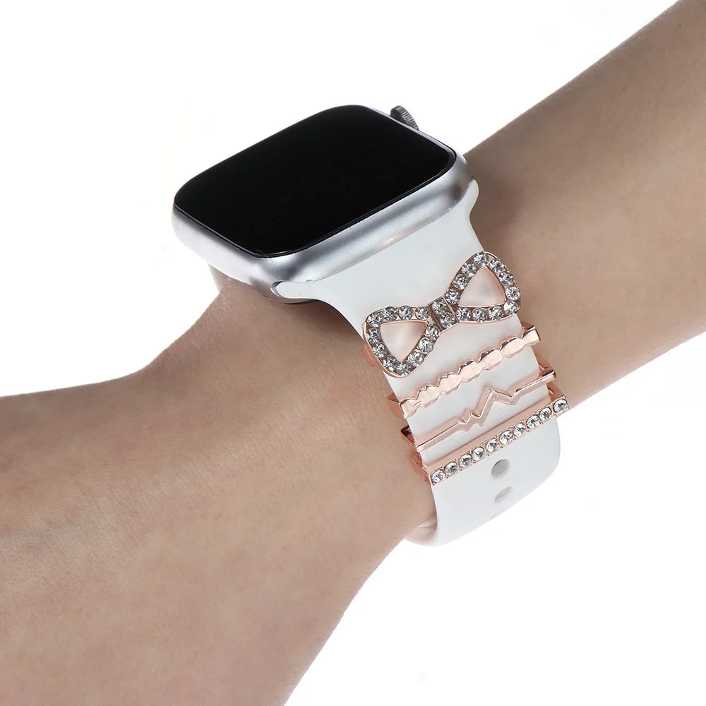 Diamond Decorative Rings iwatch Strap