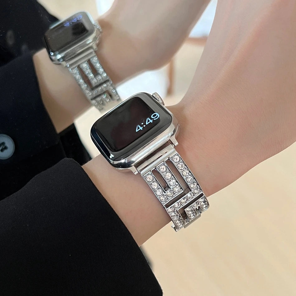 Luxury Diamond iWatch Bracelet