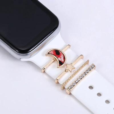 Diamond Decorative Rings iwatch Strap