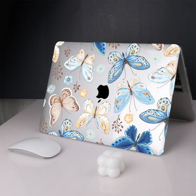 Blue Butterfly Crystal Case for MacBook