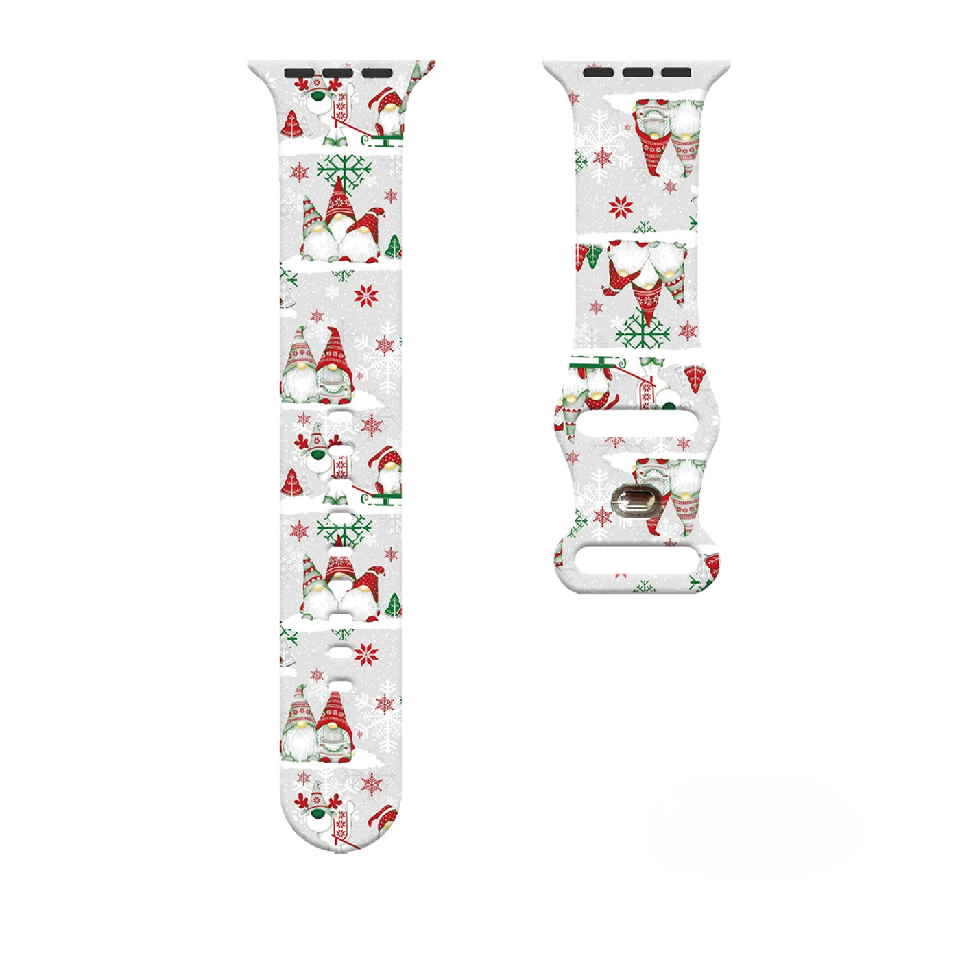 Colorful Christmas Silicone Strap