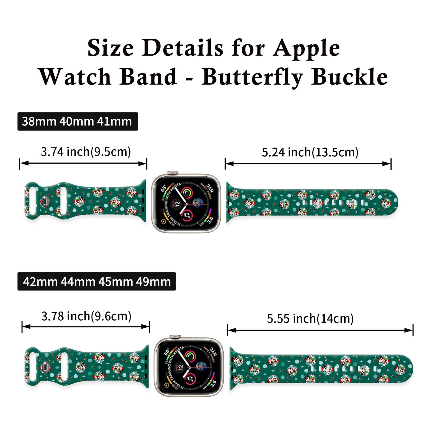 iWatch Christmas Mich Printed Strap