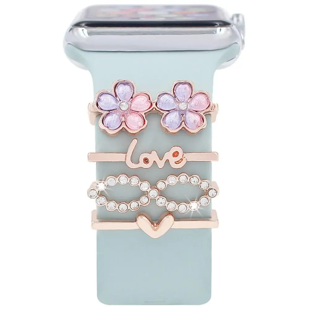 Diamond Decorative Rings iwatch Strap