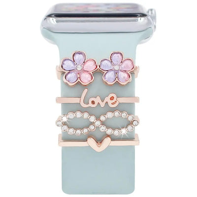 Diamond Decorative Rings iwatch Strap