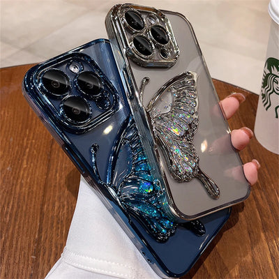 Flash Glitter Butterfly iPhone Case