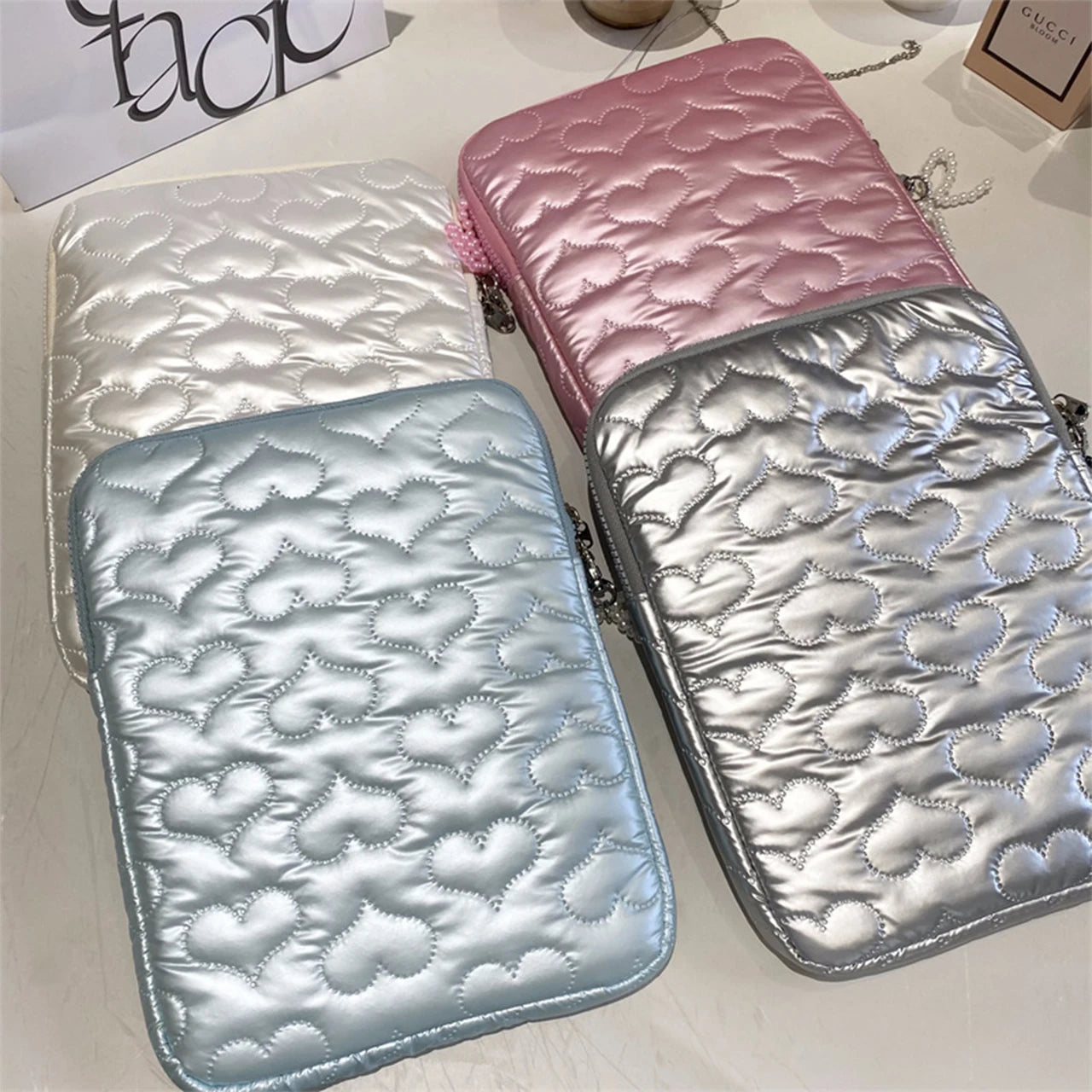 Hearts Pattern Macbook Air Bag