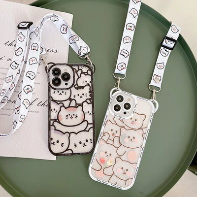 Cute Bear Cross-body Case
