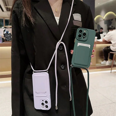 iPhone Cover with Card Bag