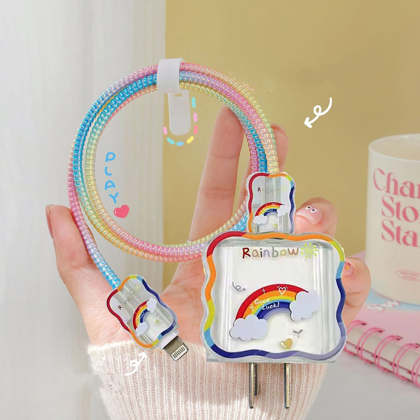 Rainbow Charger Cover