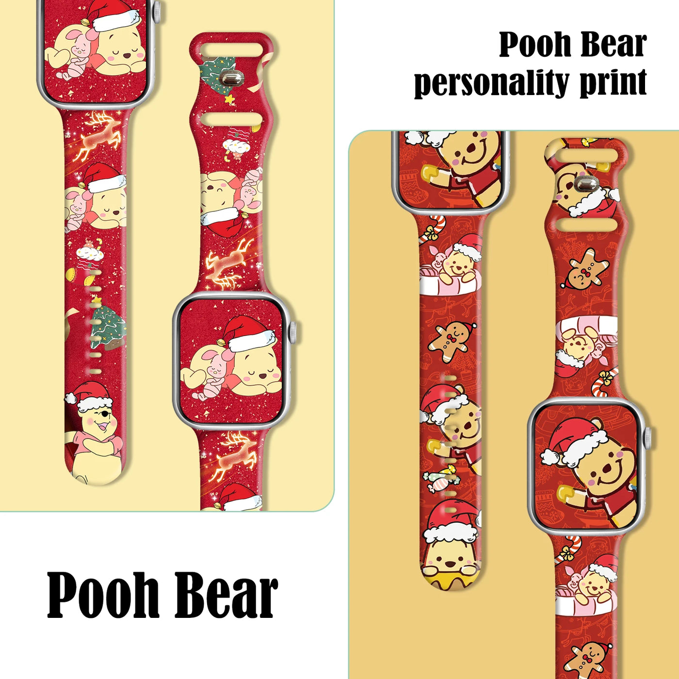 Disney Pooh Bear Christmas Strap for Apple Watch