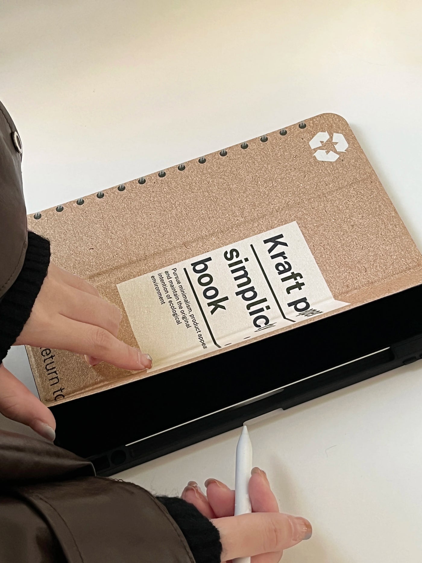 Cute notebook iPad Case