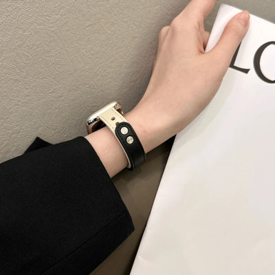 Thin Leather Strap for Apple Watch