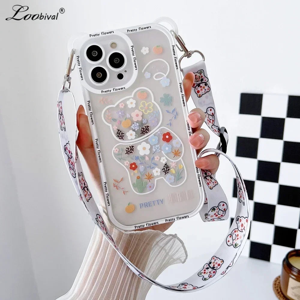 Cute Bear Cross-body Case