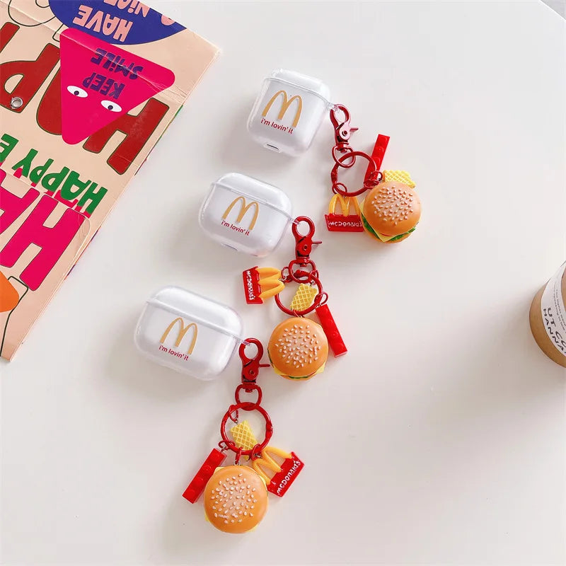 Cute Burger AirPods Cover
