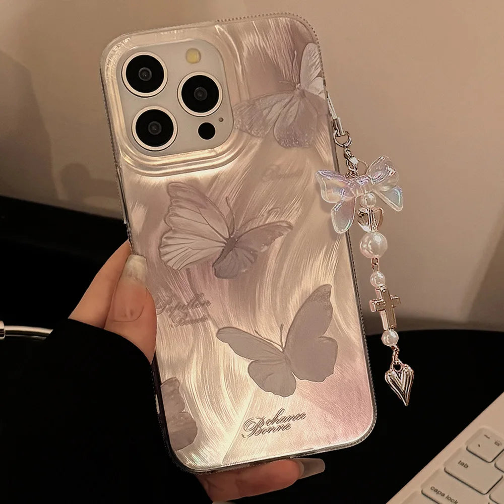 Butterfly shiny iPhone case