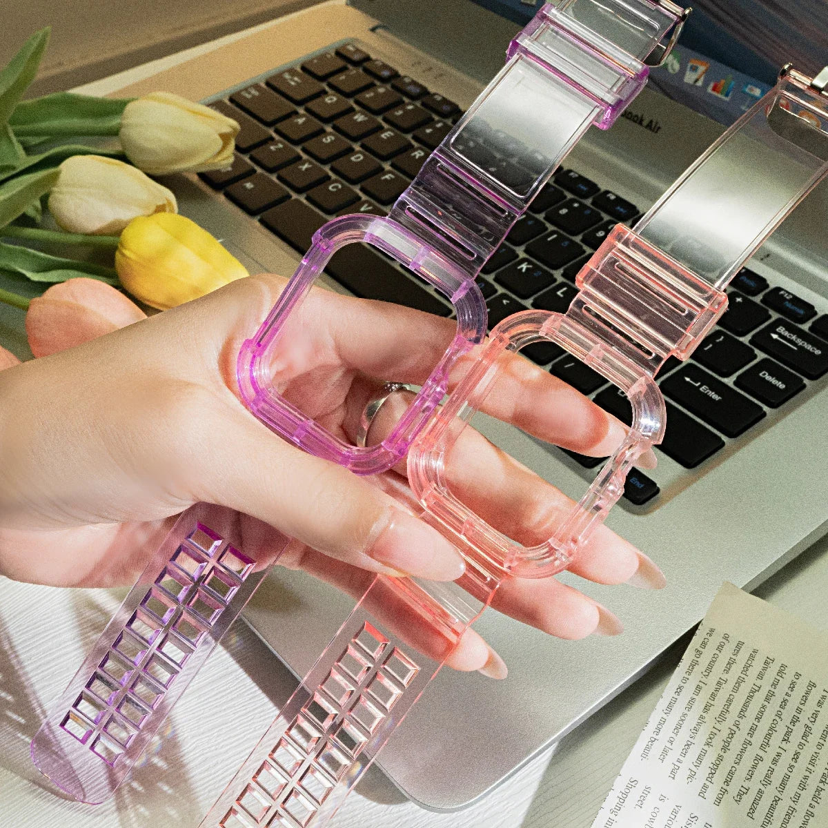 Transparent iWatch Band & Case