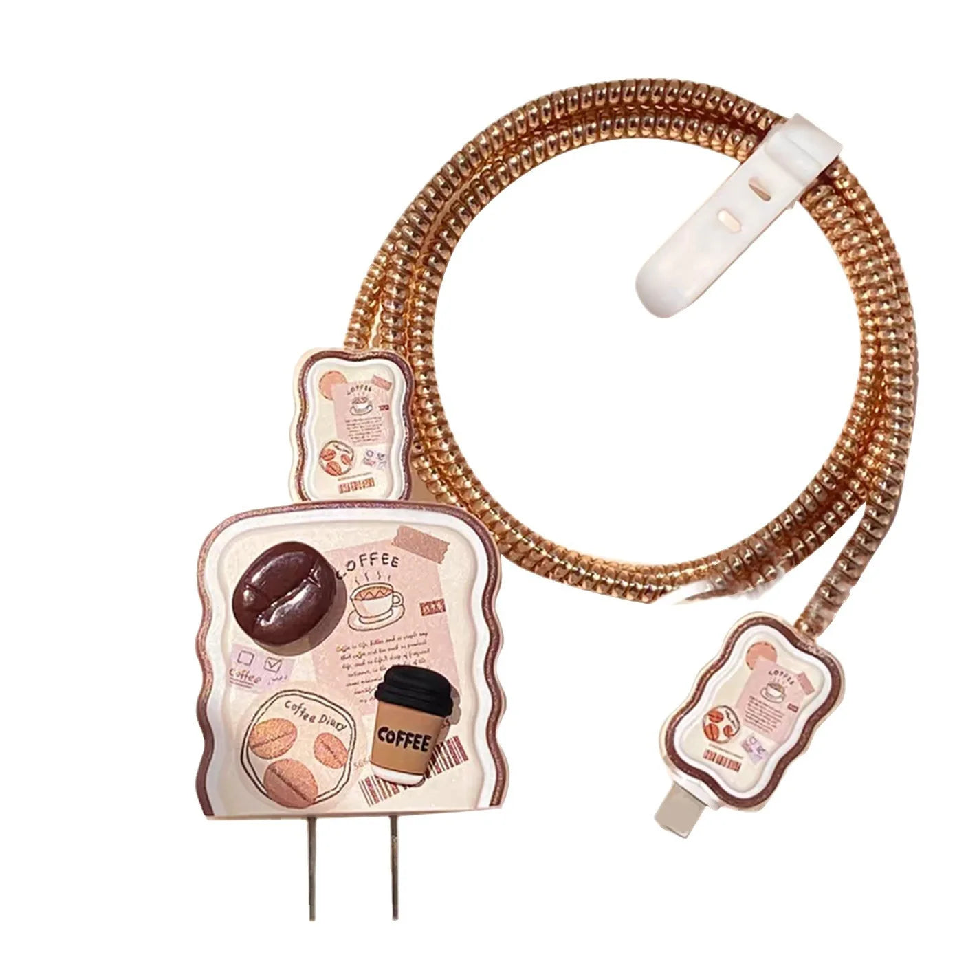 Cute Coffee Charger Cover