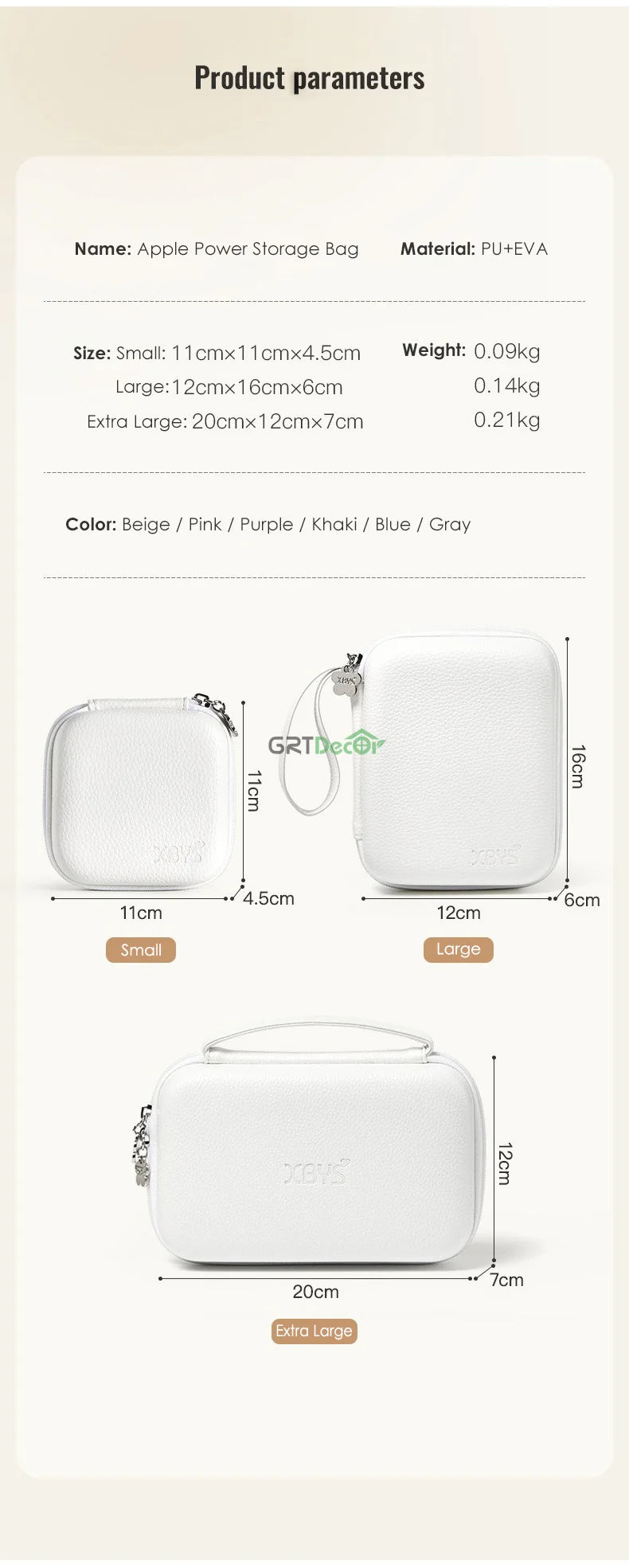 Charger Adapter Storage Bags
