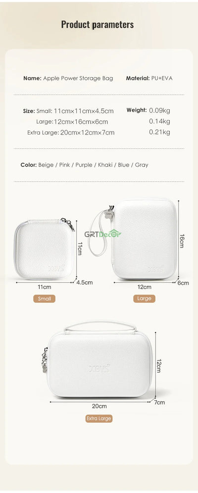 Charger Adapter Storage Bags