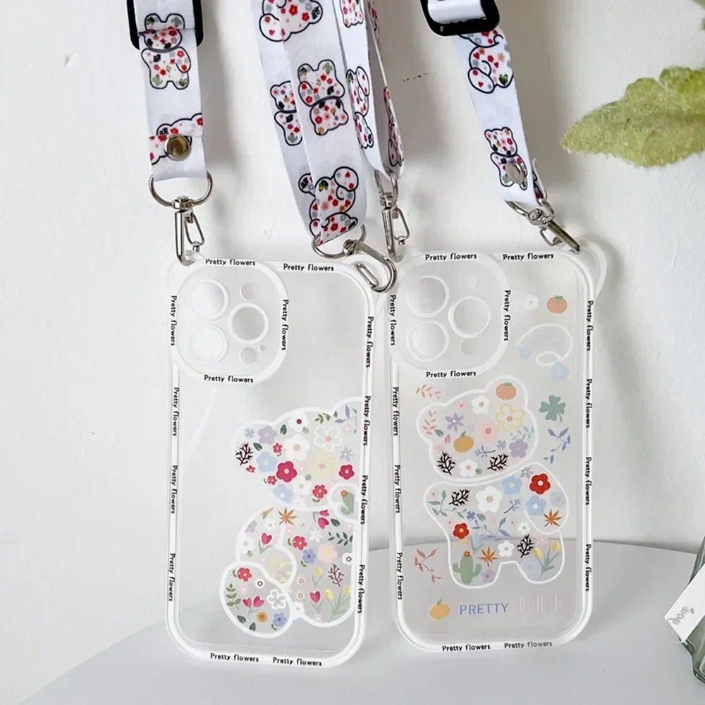 Cute Bear Cross-body Case