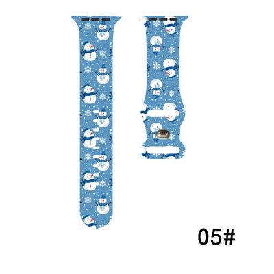 Colorful Christmas Silicone Strap