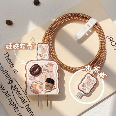 Cute Coffee Charger Cover