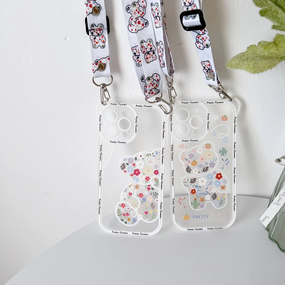 Cute Bear Cross-body Case