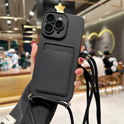iPhone Cover with Card Bag