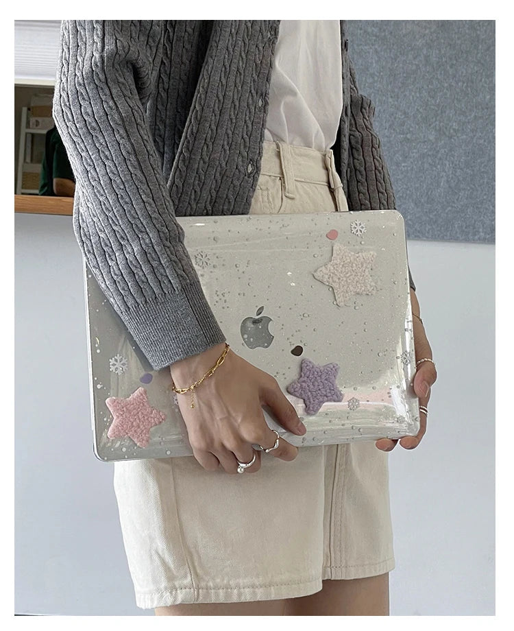 Macbook Air Bling Stars Cover